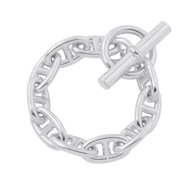 Hermès Chaine d'Ancre Bracelet 10 frames Size GM SV925 from GALLERY RARE
