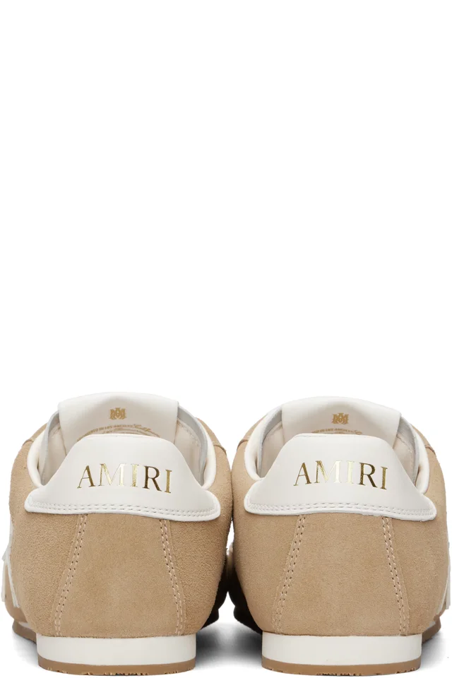 AMIRI Tan Pacific Flat Sneakers, photo 2 of 3 from SSENSE