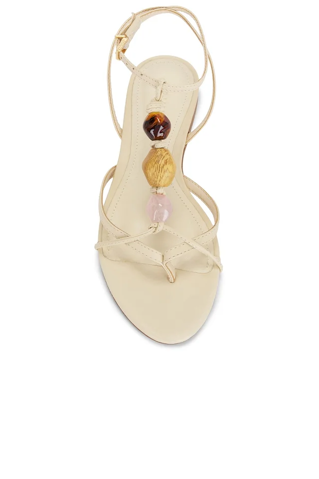 Schutz Amber Flat Sandal in Egg Shell, photo 4 of 5 from REVOLVE (Canada)