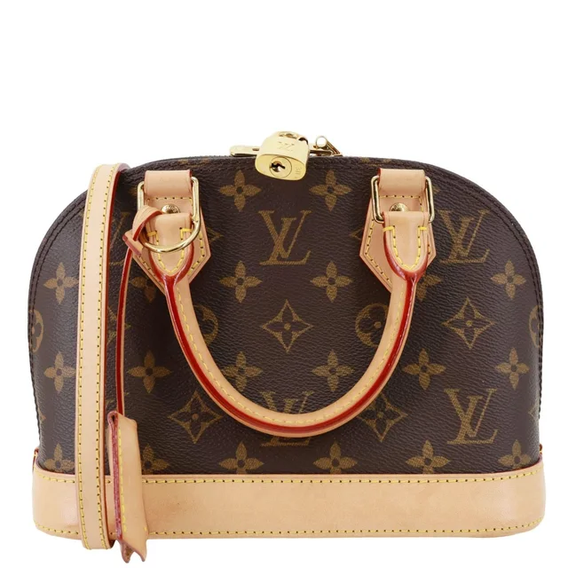 Louis Vuitton Alma BB Monogram Canvas Crossbody Bag Brown in Brown Coated canvas from Dallas Designer Handbags