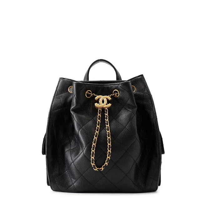 Chanel CHANEL25 Backpack BlackAS5600-B20304-94305 Caviar Leather Size Medium in Caviar leather from GALLERY RARE