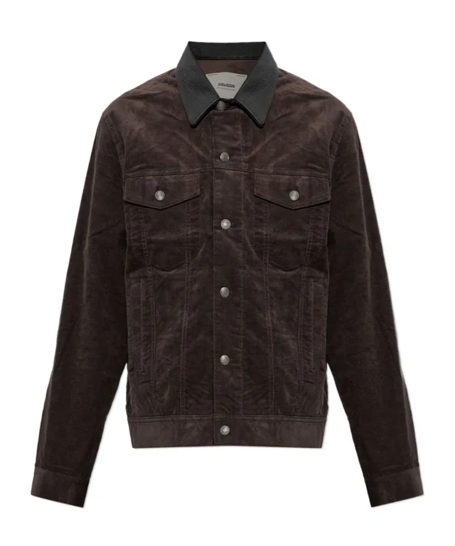 Zadig & Voltaire Bases Button-Up Velvet Jacket from SENSER, photo 1 of 1