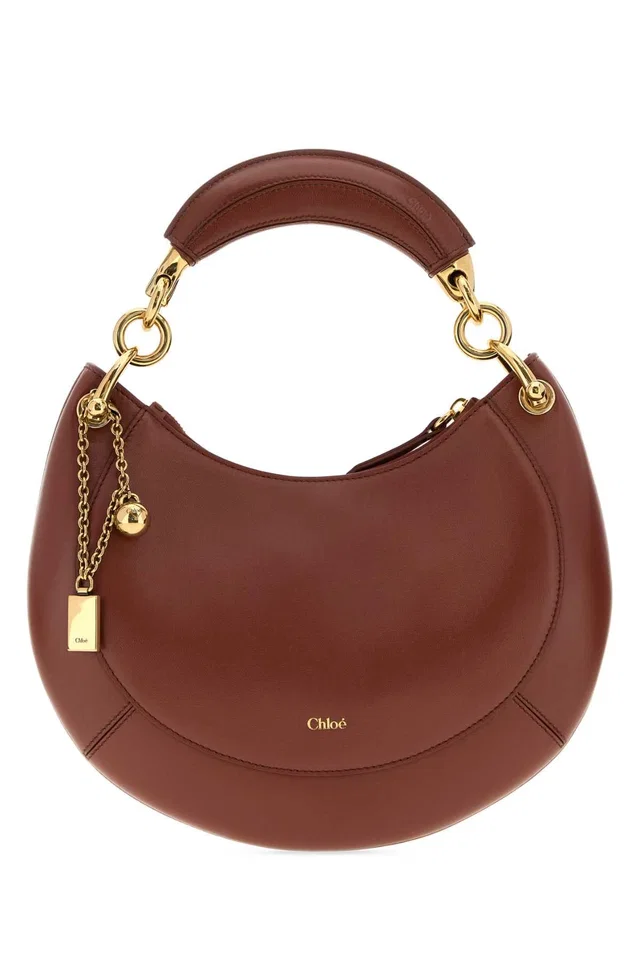 Chloé Leather Hobo Shoulder Bag — Brown in Brown Leather from HEWI