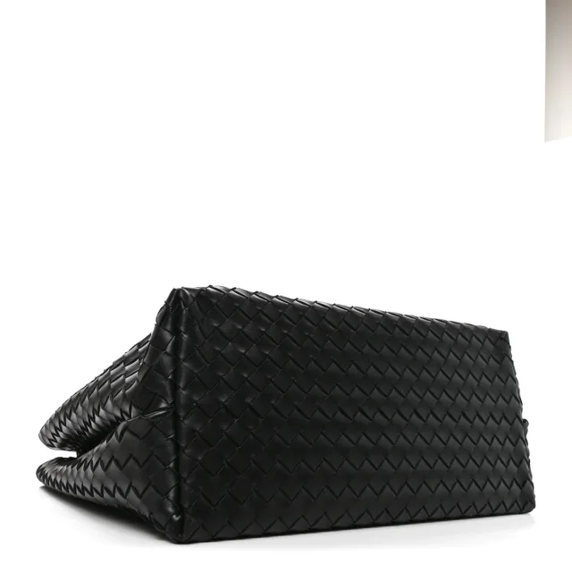 Bottega Veneta Nappa Intrecciato Large Andiamo Shoulder Bag Black in Black Nappa leather from FASHIONPHILE, photo 4 of 9