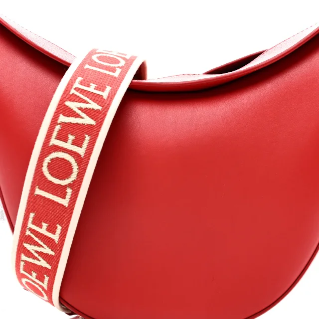 Loewe Satin Calfskin Jacquard Luna Bag Scarlet Red in Red Calfskin from FASHIONPHILE, photo 7 of 9