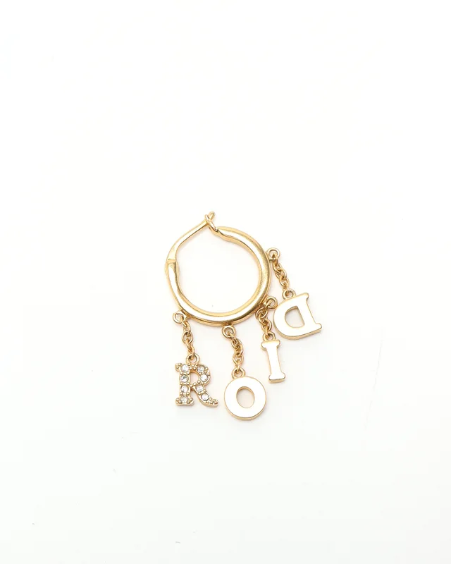Dior Rhinestone Hoop Earrings from A Retro Tale, photo 3 of 4