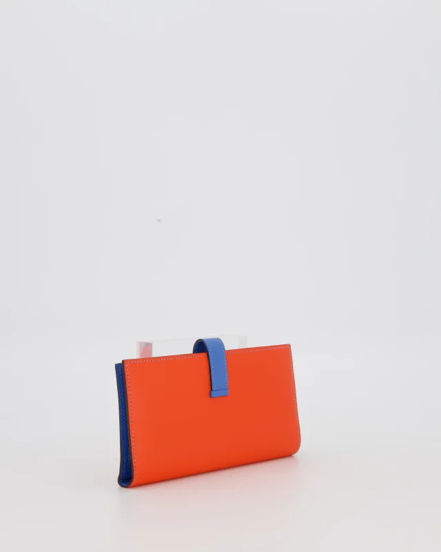 Hermès Bearn Verso Wallet in Blue Leather from Sellier, photo 6 of 12