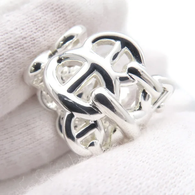 Hermès Chaine d'Ancre Anchene Ring Size GM/49/#9 SV925 from GALLERY RARE, photo 5 of 8