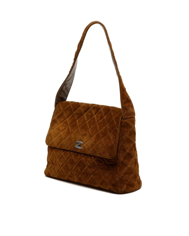Chanel CC Suede Shoulder Bag in Suede from A Retro Tale, photo 2 of 9