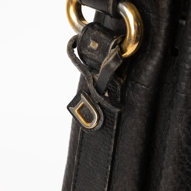 Delvaux Black Toile de Cuir Shoulder Bag in Black from Labellov, photo 5 of 7