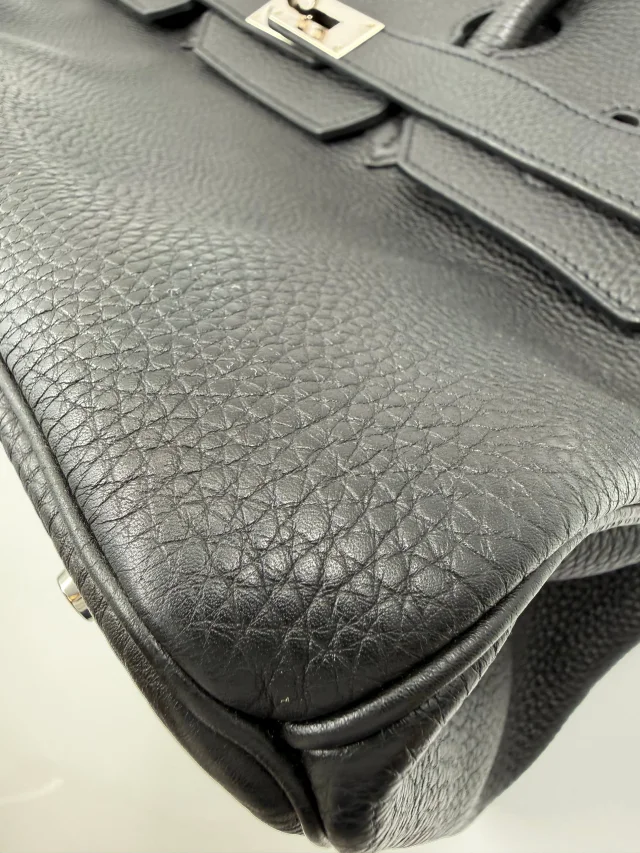LONDON LOCATED* PRELOVED HERMÈS JPG SHOULDER BIRKIN BLACK Togo Leather in Black Togo leather from Luxury Promise, photo 13 of 31