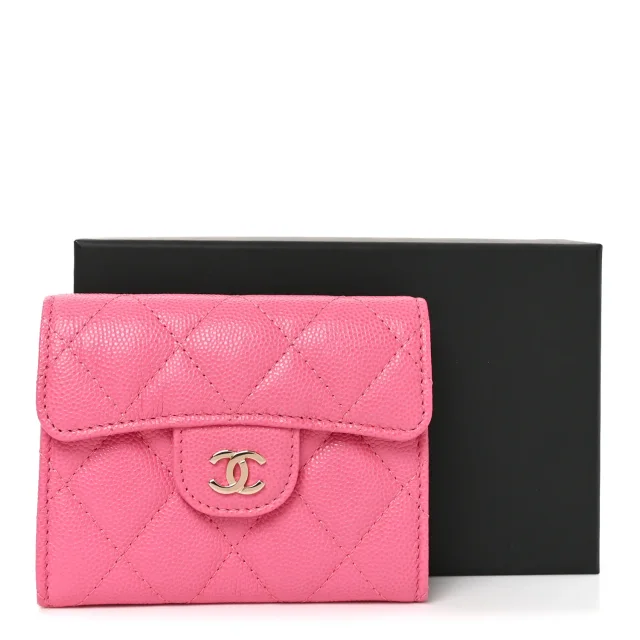 Chanel Caviar Quilted Coin Purse Pink in Pink Caviar leather from FASHIONPHILE, photo 8 of 8