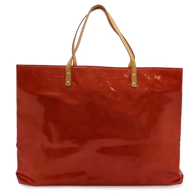 Louis Vuitton Monogram Vernis Reade GM Tote Large Shoulder Bag Patent Rouge in Red Patent leather from The Reluxe