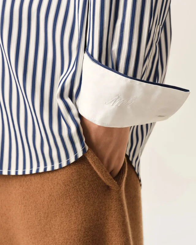 Ami Paris AMI Striped Long-Sleeve Shirt, photo 6 of 6 from SENSER