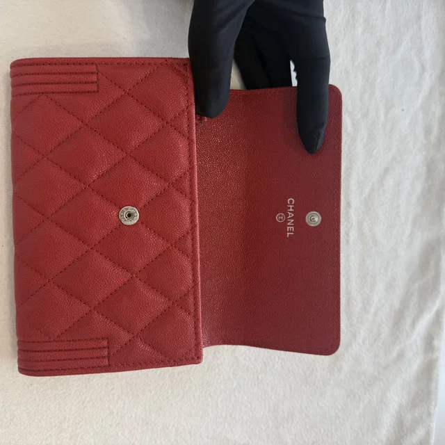 Chanel Medium Caviar Boy Wallet in Caviar leather from Reowned, photo 10 of 10