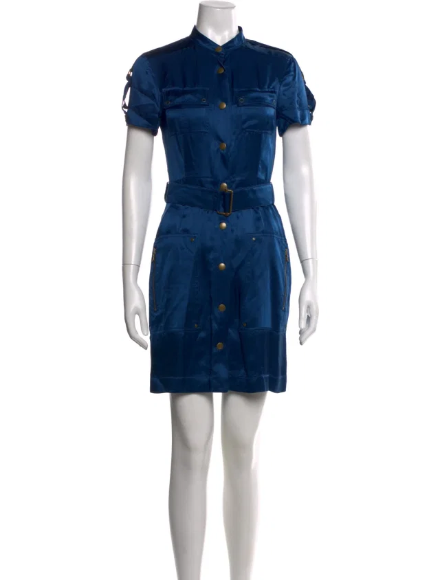 Lanvin Silk Mini Dress in blue Silk from The RealReal