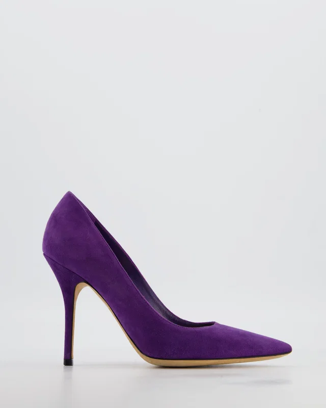 Dior Purple Pointed Suede Stiletto Heels Size EU 38 in Purple Suede from Sellier
