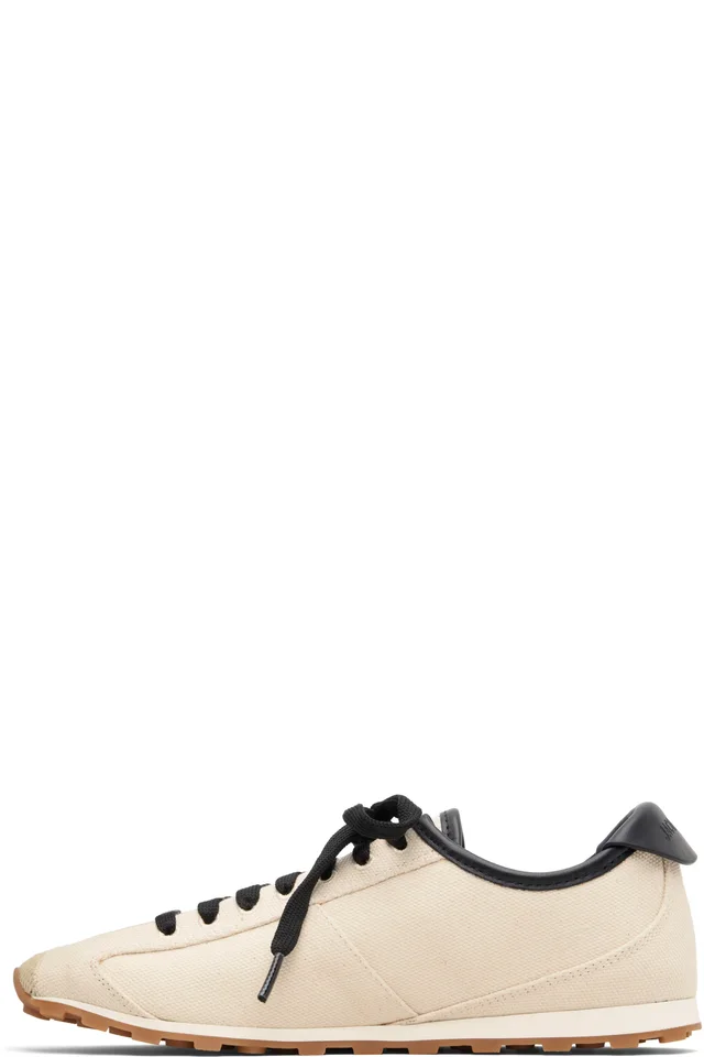 JACQUEMUS Beige 'The Tennis' Sneakers, photo 3 of 5 from SSENSE