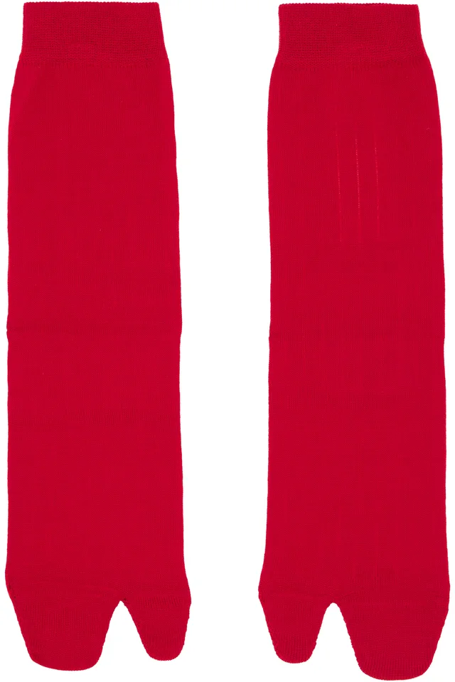 Maison Margiela Red Tabi Socks from SSENSE, photo 1 of 1