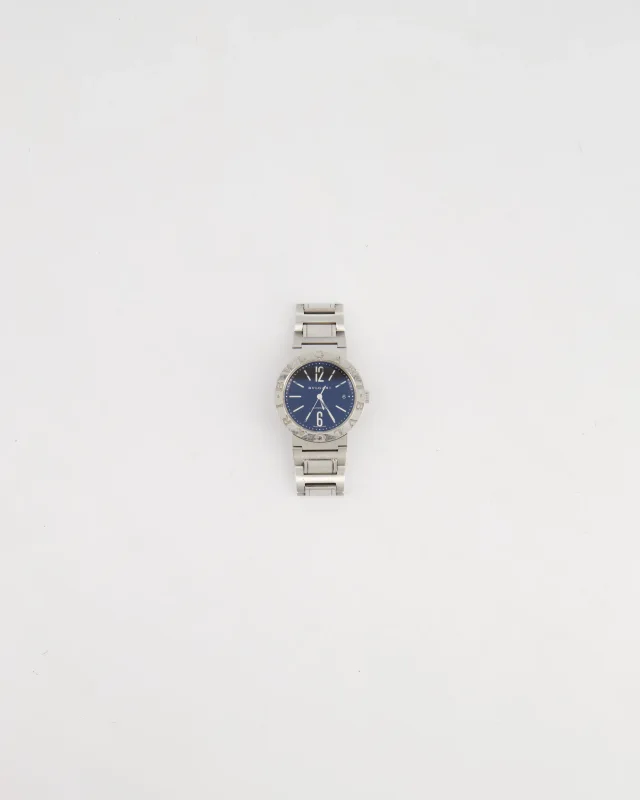 Bvlgari Stainless Steel BB 38 SS Automatic Watch With Black Face in Black from Sellier, photo 9 of 11