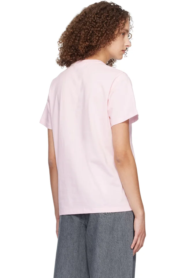GANNI Pink Poodle T-shirt, photo 3 of 4 from SSENSE