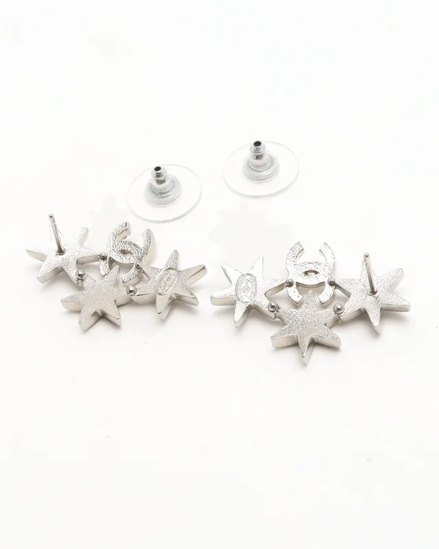 Chanel Coco Mark Star Rhinestone Earrings from A Retro Tale, photo 3 of 3