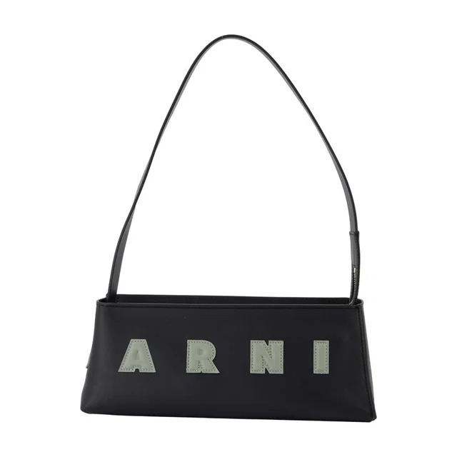 Marni Shoulder Bag — Black Calfskin in Black Calfskin from HEWI