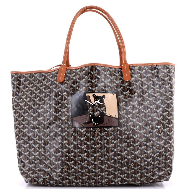 Goyard Gm Saint Louis Tote Printed Coated Canvas in red|brown Coated canvas from Poshmark
