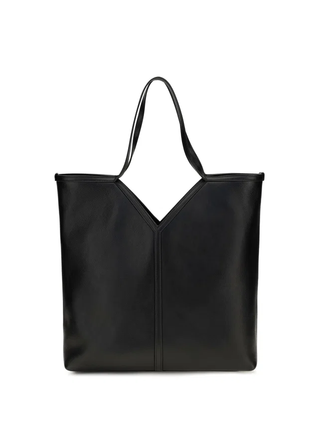 Saint Laurent Shoulder Bag — Black Calf Leather Bos Taurus in Black Calfskin from HEWI