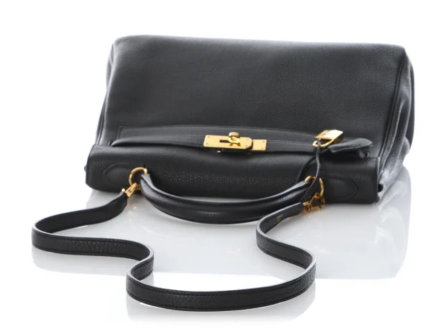 Hermès Togo Kelly 32 in Black Togo leather from Ann's Fabulous Finds, photo 7 of 11
