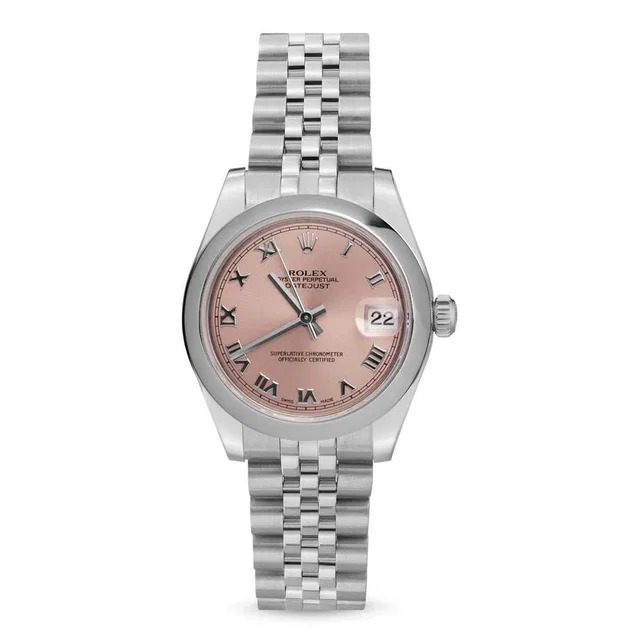Rolex Datejust Automatic Chronometer Pink Dial Unisex Watch 178240 PRJ in silver|gray|pink from Jomashop.com
