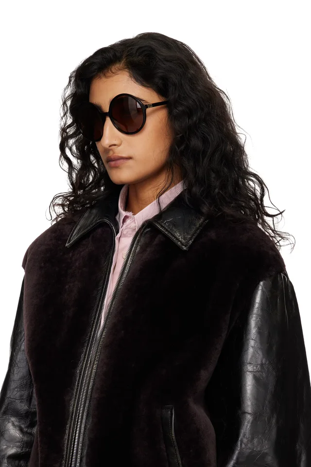 Miu Miu Eyewear Black 'Miu Regard' Sunglasses, photo 4 of 4 from SSENSE