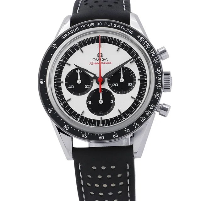 Omega Speedmaster Moonwatch CK2998 Commemorative Model in Silver Leather from GALLERY RARE