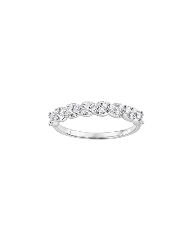 Lab Grown Diamonds Silver 0.25 ct. tw. Lab-Grown Diamond Ring, image 1 of 1 from Gilt