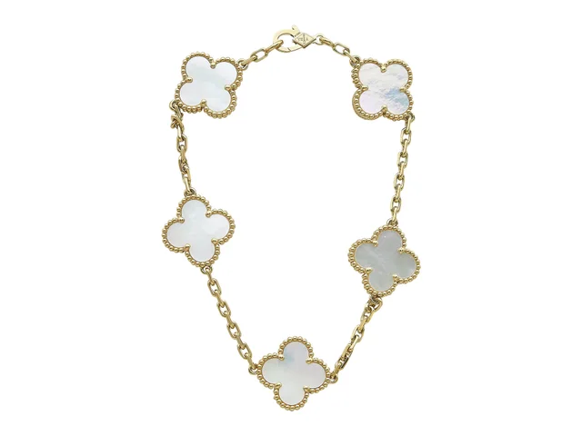 Van Cleef & Arpels Vintage Alhambra 5-Motifs Bracelet from CIRCA Vault