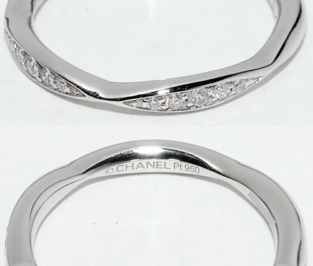 Chanel Camelia Pt950 Diamond Ring Size 8 in Silver Platinum from LuxUness, photo 5 of 6