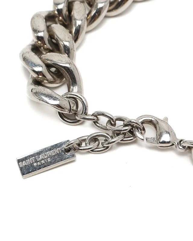 Saint Laurent Rhinestone Chain Bracelet from A Retro Tale, photo 4 of 4