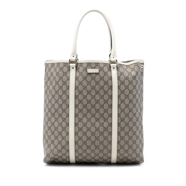 Beige Gucci GG Supreme Joy Vertical Tote in Beige Coated canvas from Designer Revival, photo 1 of 1
