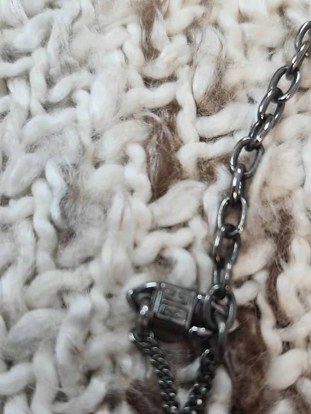 Givenchy Blue Crystal Statement Necklace In Gunmetal Tone Excellent Condition in silver|blue|gray from Poshmark, photo 2 of 8