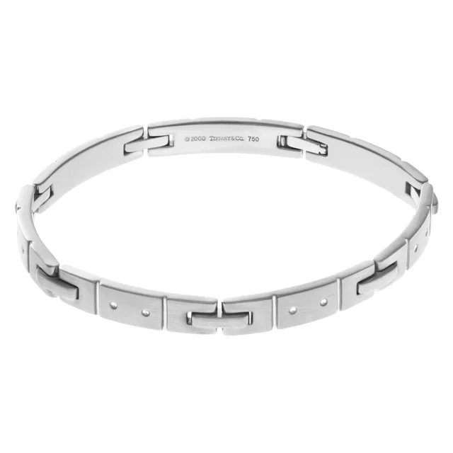 Mens Tiffany & Co Century bracelet in White White Gold from Gray And Sons