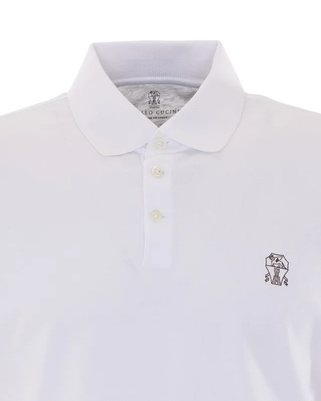 Brunello Cucinelli Logo-Embroidered Polo Shirt, photo 4 of 4 from SENSER