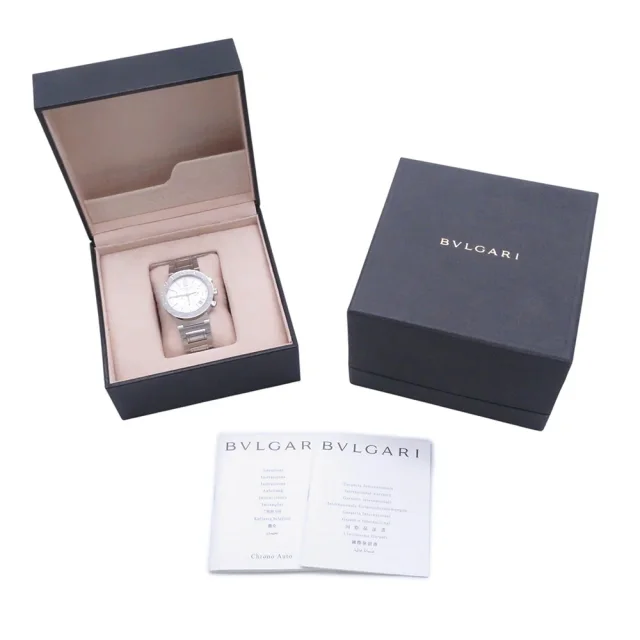 Bvlgari BVLGARIBVLGARIChronograph W38mm Stainless Steel Silver DialBB38SSCH in Silver from GALLERY RARE, photo 15 of 15