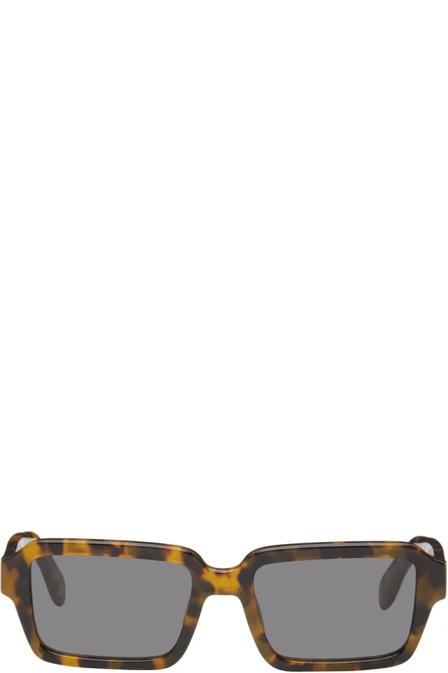 Palm Angels Brown Homer Sunglasses, image 1 of 1 from SSENSE