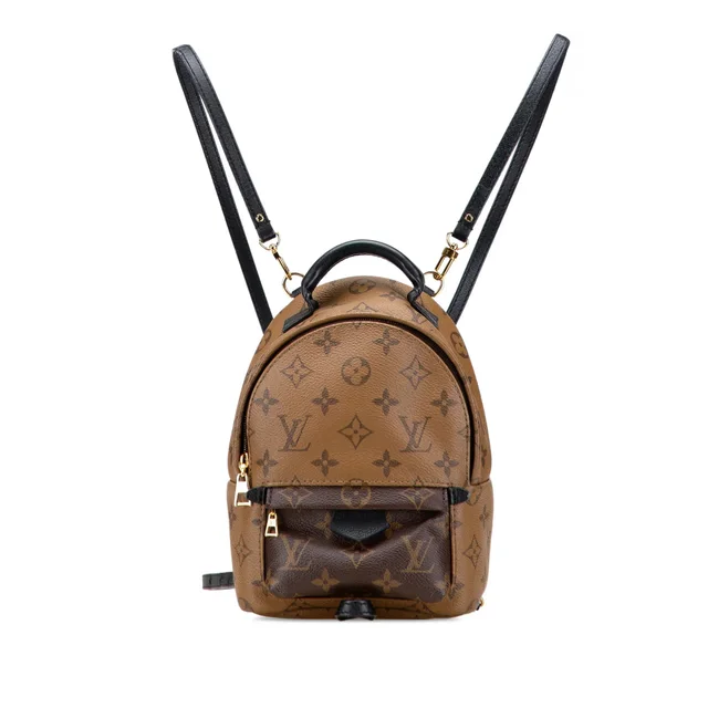 Brown Louis Vuitton Monogram Reverse Mini Palm Springs Backpack in Brown Canvas from Designer Revival, photo 1 of 1