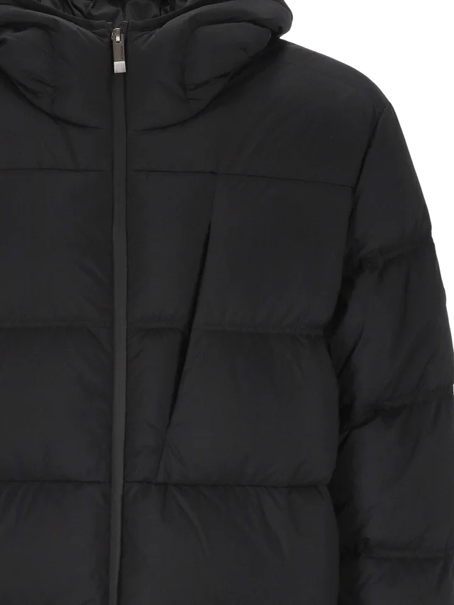 Moncler Poitevin Hooded Short Down Jacket, photo 3 of 8 from SENSER
