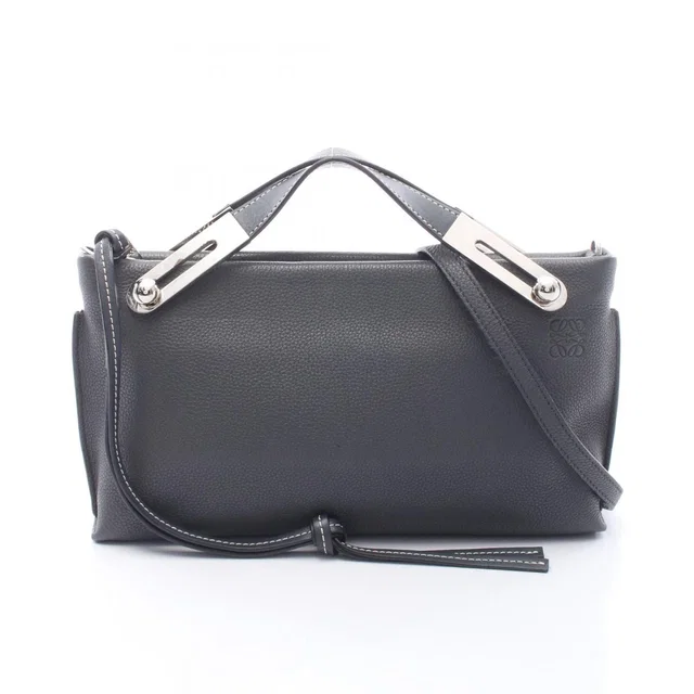 Loewe Handbag Missy Small 2-Way Gray Leather in Grey Leather from The Reluxe