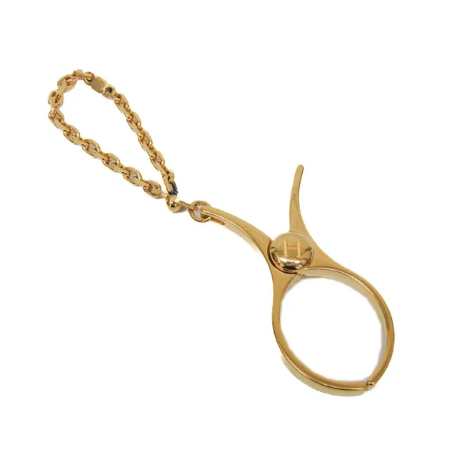 Hermès Women's Glove Holder Gold Filou in Gold Metal from Elady