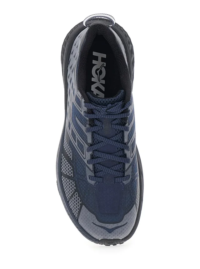 HOKA Sneaker 'U Speedgoat 2TS' Blue Low Top with Laces with Print and Lettering Logo on the Side in Tech Fabric Unisex in Blue, photo 6 of 6 from Gaudenzi Boutique
