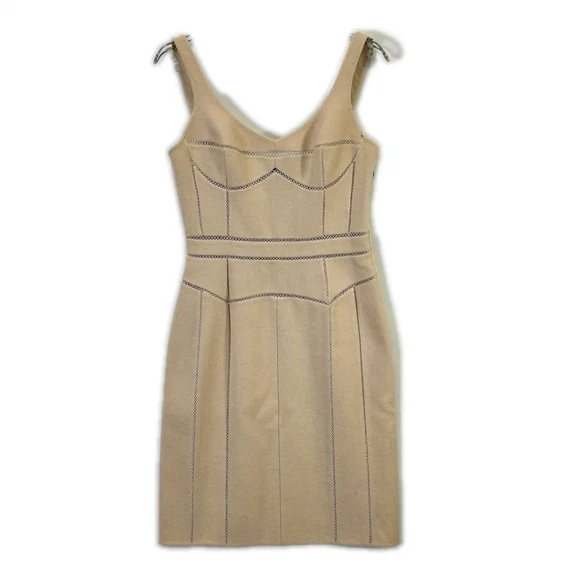Louis Vuitton Beige Wool Mohair Cami Dress in Beige Wool from The Reluxe