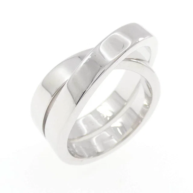 Cartier Paris 750 White Gold Ring Size 10 in White from LuxUness